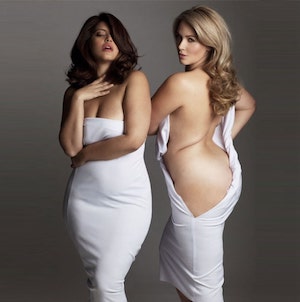 Two curvy models